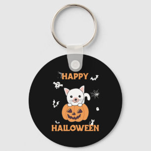 Porte-clés Chat En Citrouille Chats Doux Joyeux Halloween