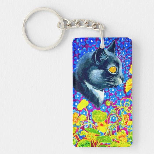 Porte-clés Chat en fleurs (Devant)