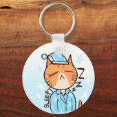Porte-clés chat endormi (Recto)
