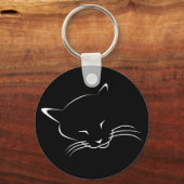 Porte-clés Chat endormi (Recto)