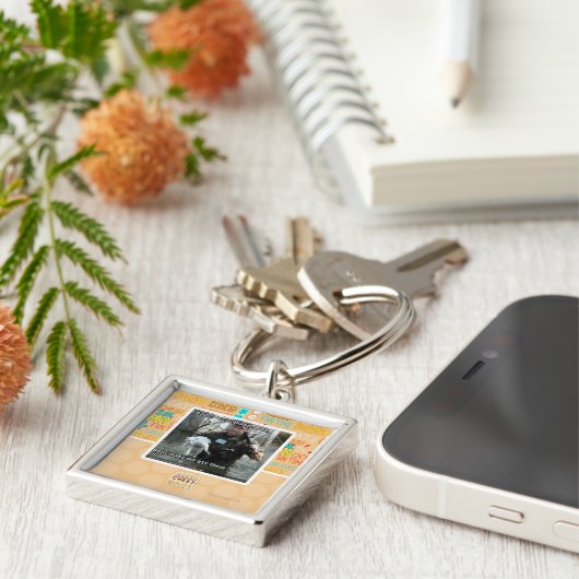 Porte-clés Chat et arme à feu humides (Côté)