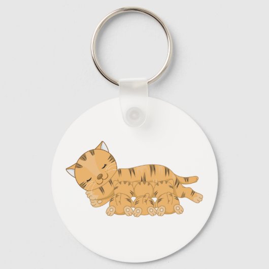 Porte-clés Chat Et Chatons (Verso)