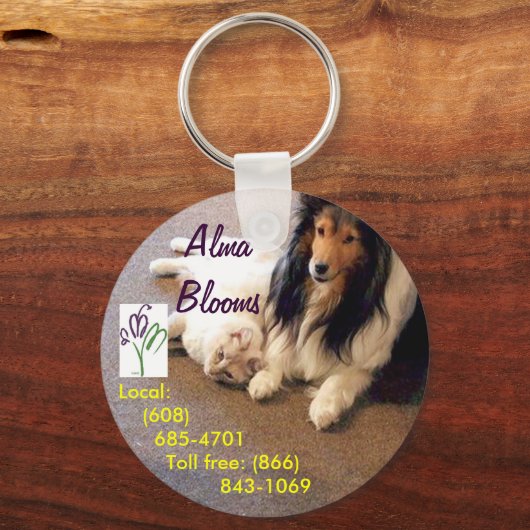 Porte-clés Chat et chien (Recto)