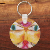 Porte-clés Chat et Oiseau - Art Abstrait - Paul Klee (Recto)