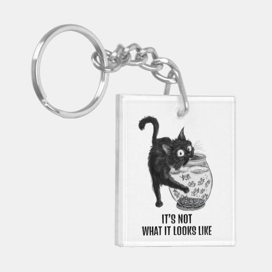 Porte-clés Chat et poisson (Devant gauche)