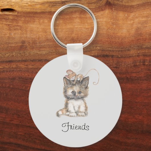 Porte-clés Chat et souris (Recto)