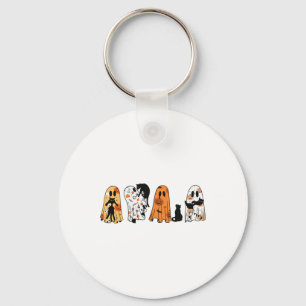 Porte-clés Chat Fantôme Halloween Fantôme Chat Noir Saison Éf