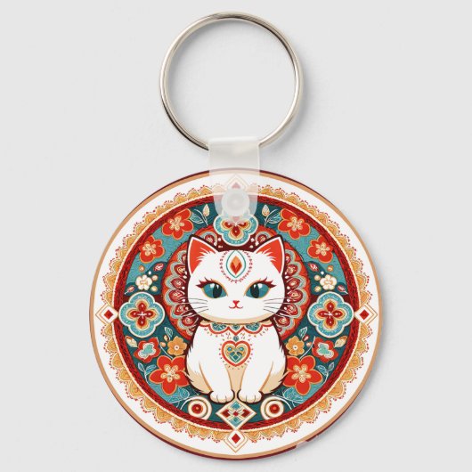 Porte-clés Chat Félin (Recto)