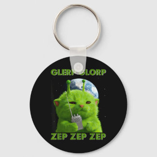 Porte-clés Chat Gnarp Mème Drôle de Chat Alien Mème Brainrot