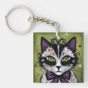Porte-clés Chat gothique