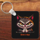 Porte-clés Chat Grimacing (Recto)