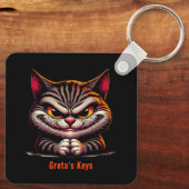 Porte-clés Chat Grimacing (Verso)