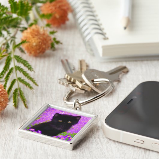 Porte-clés Chat Gustav Klimt (Côté)