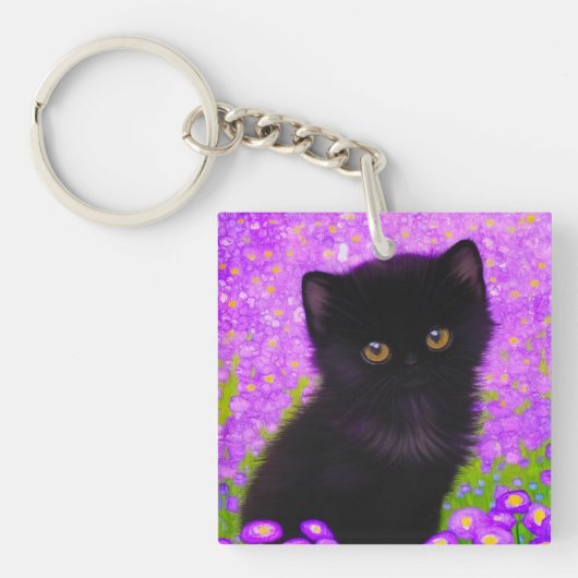 Porte-clés Chat Gustav Klimt (Devant)