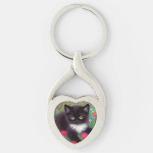 Porte-clés Chat Gustav Klimt Tuxedo
