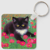 Porte-clés Chat Gustav Klimt Tuxedo (Dos)