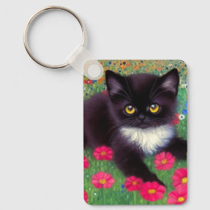 Porte-clés Chat Gustav Klimt Tuxedo