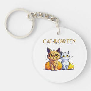 Porte-clés Chat Halloween