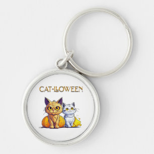 Porte-clés Chat Halloween