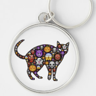 PORTE-CLÉS CHAT HALLOWEEN