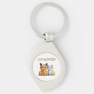 Porte-clés Chat Halloween 