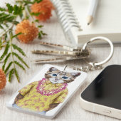 Porte-clés Chat hawaïen de Kitty (Devant droit)