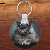 Porte-clés chat himalayen (Recto)