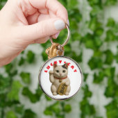 Porte-clés Chat japonais Lucky Charm (Main)
