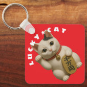 Porte-clés Chat japonais Lucky Charm (Recto)