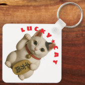 Porte-clés Chat japonais Lucky Charm (Verso)
