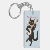 Porte-clés Chat jouant à Banjo Thunder_Cove (Devant gauche)