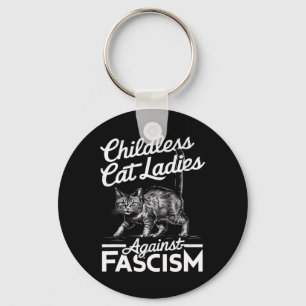 Porte-clés Chat Ladies Against Fascism Fière Feminist