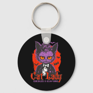 Porte-clés Chat Lady Halloween Feminist Enfless Chat Ladies H