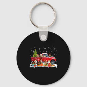 Porte-clés Chat Maine Coon camion rouge arbre de Noël Père No