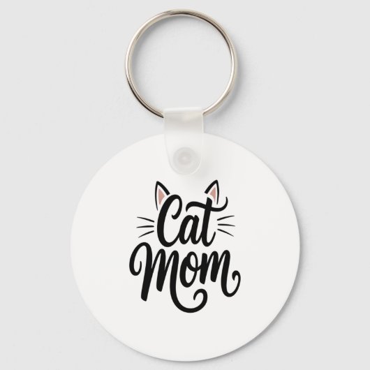 Porte-clés Chat Maman Whiskers et Oreilles (Recto)
