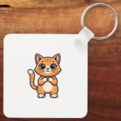 Porte-clés chat mignon (Verso)