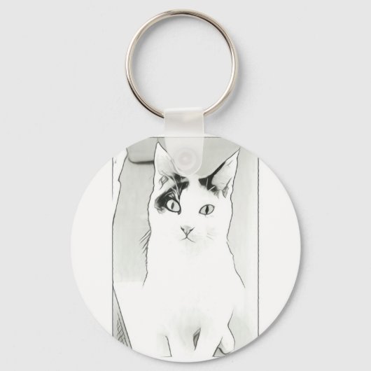 Porte-clés Chat Mignon (Recto)