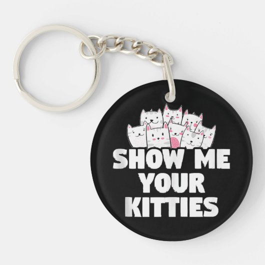 Porte-clés Chat Montre-moi tes chatons (Devant)