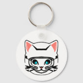 Porte-clés Chat Motard (Recto)