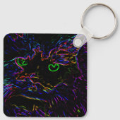 Porte-clés Chat Neon Glow (Dos)