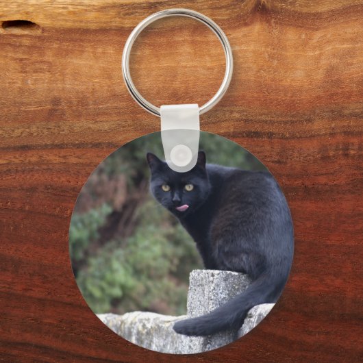 Porte-clés Chat noir (Recto)