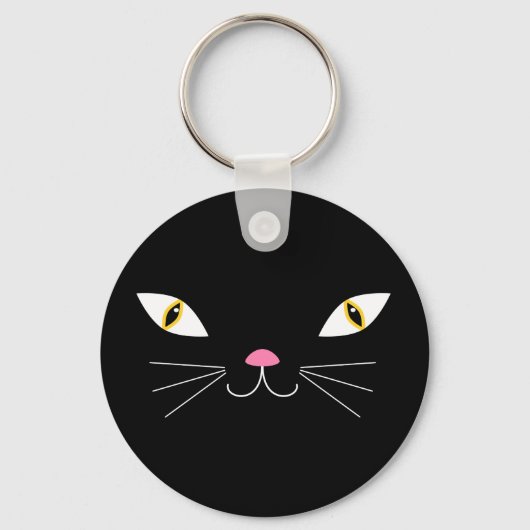 Porte-clés chat noir (Recto)
