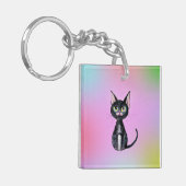 Porte-clés Chat Noir (Devant gauche)