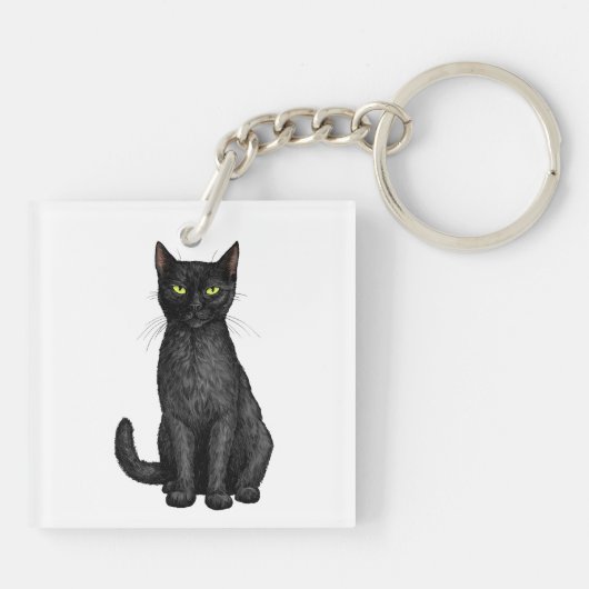 Porte-clés chat noir (Dos)