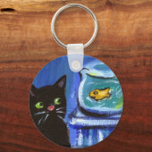 Porte-clés Chat noir (Recto)