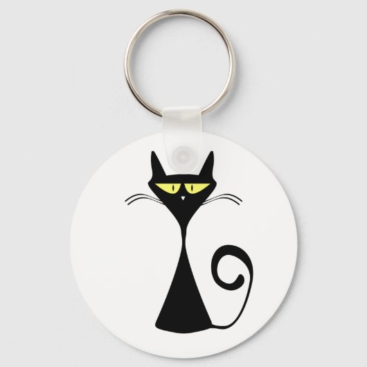 Porte-clés chat noir (Recto)