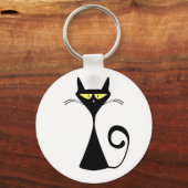 Porte-clés chat noir (Recto)