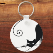 Porte-clés Chat noir (Recto)