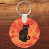 Porte-clés chat noir (Recto)