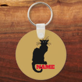Porte-clés Chat noir, Conversation Noir, Porte - clé (Recto)
